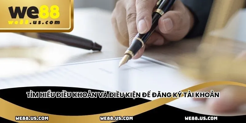 Tìm hiểu điều khoản và điều kiện để đăng ký tài khoản
